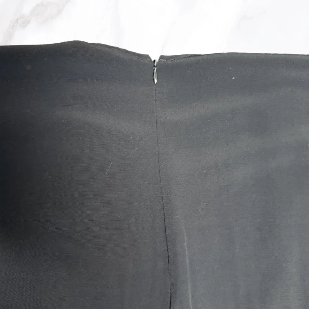 Eileen Fisher Women's Cropped Black Cap Sleeve Jumpsuit, Size L - Picture 5 of 7
